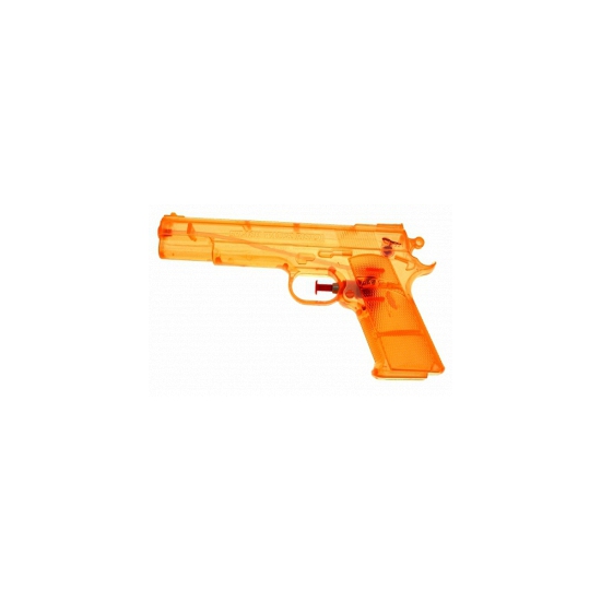 Oranje speelgoed waterpistool 20 cm