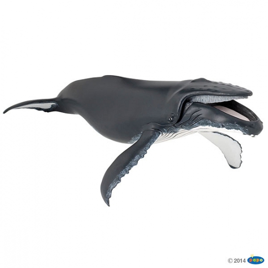Plastic bultrug walvis 29 cm