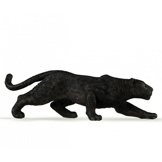 Plastic zwarte panter 14 cm