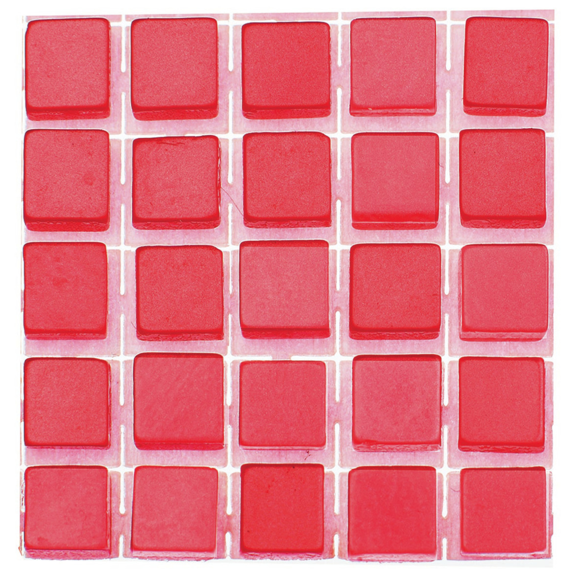 119x stuks mozaieken maken steentjes-tegels kleur rood 0.5 x 0.5 x 0.2 cm