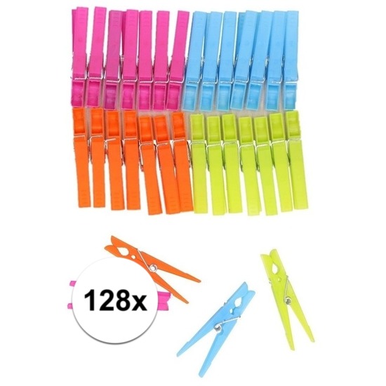 128x Plastic wasknijpers
