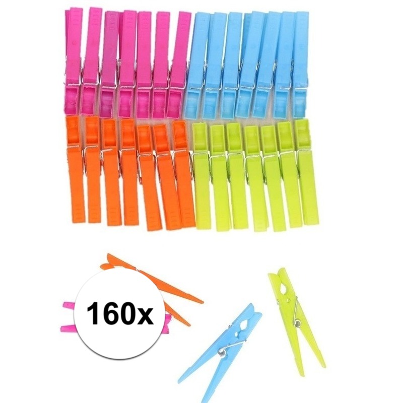 160x Plastic wasknijpers