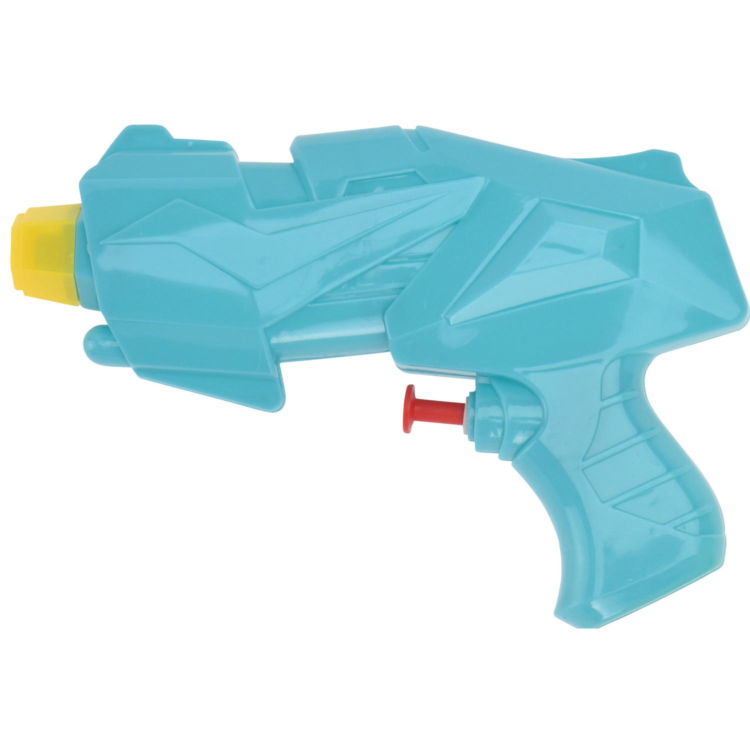 1x Mini waterpistolen-waterpistool blauw van 15 cm kinderspeelgoed