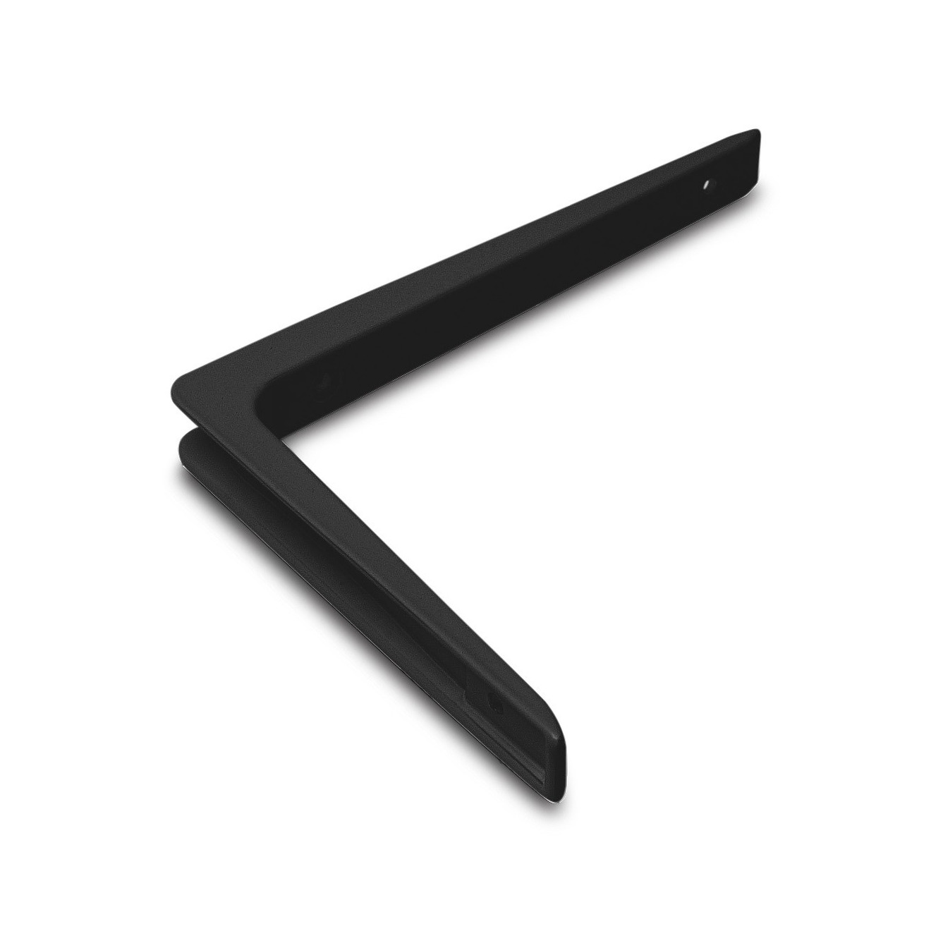 1x stuks plankdrager-plankdragers zwart gelakt aluminium 15 x 10 cm