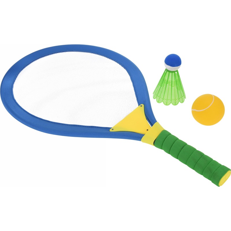 4-delige tennis-badminton set groot