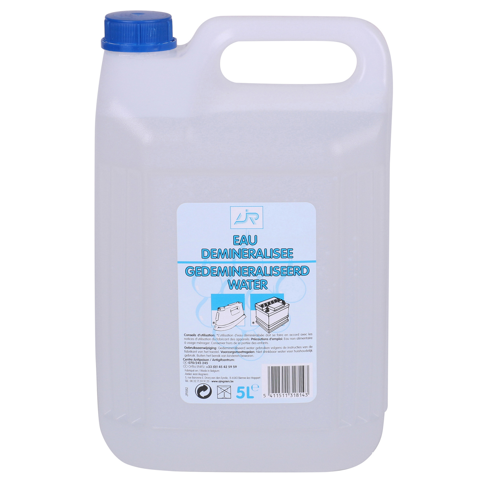 Accuwater-Demiwater gedemineraliseerd water fles 5 liter- water zonder zouten