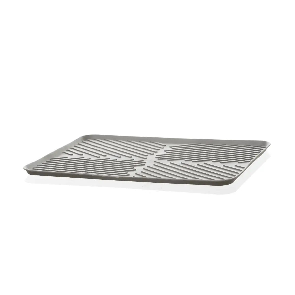 Afwas afdruipmat keuken anti-slip rubber grijs 30 x 40 cm