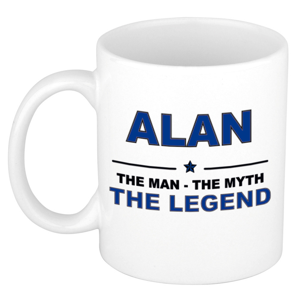 Alan The man, The myth the legend cadeau koffie mok-thee beker 300 ml
