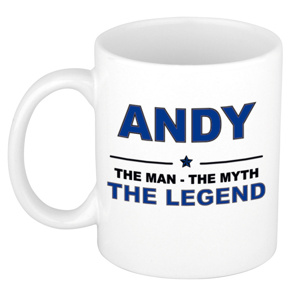 Andy The man, The myth the legend cadeau koffie mok-thee beker 300 ml