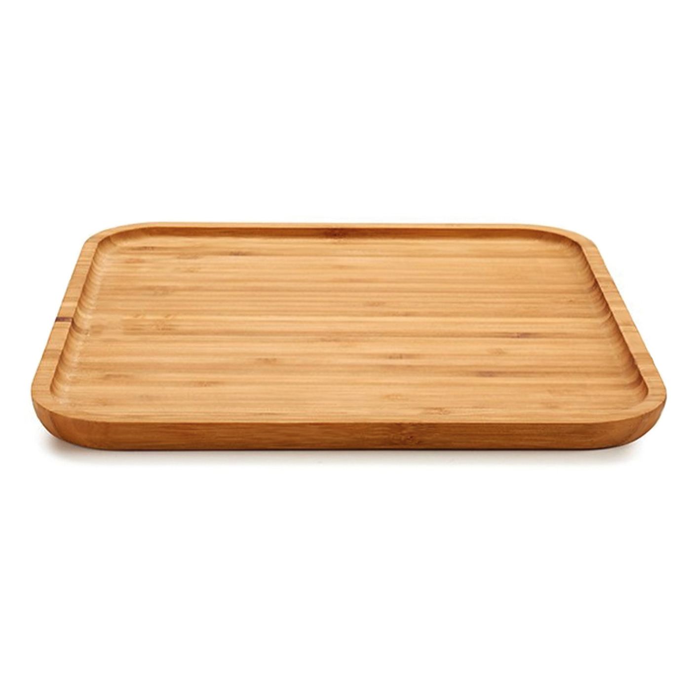 Bamboe houten broodplank-serveerplank vierkant 30 cm