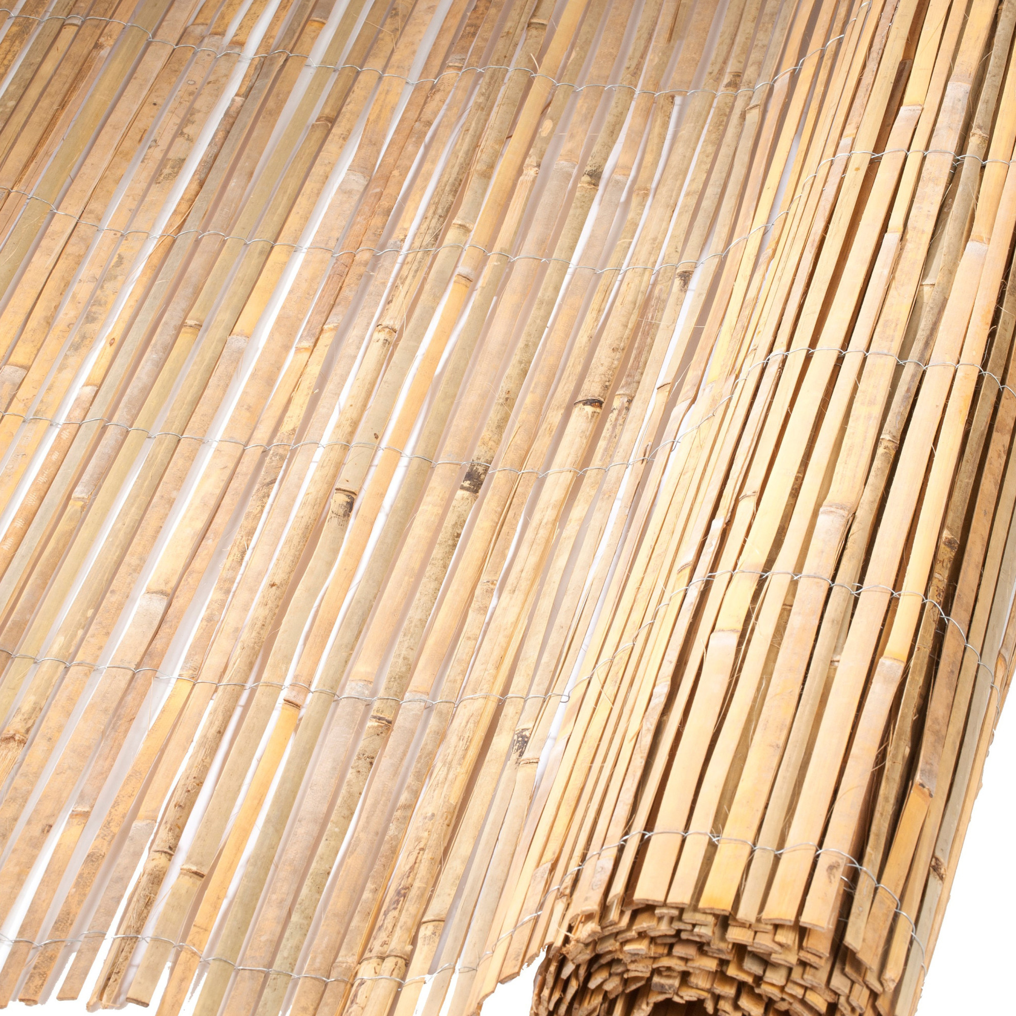 Bamboemat gespleten 100 x 500 cm tuinscherm-schutting