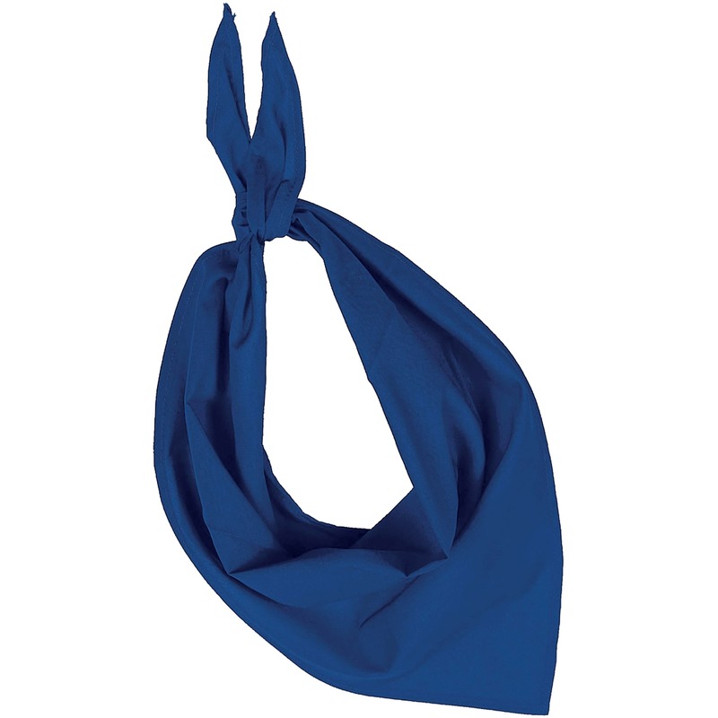 Bandana-zakdoek blauw voor volwassenen