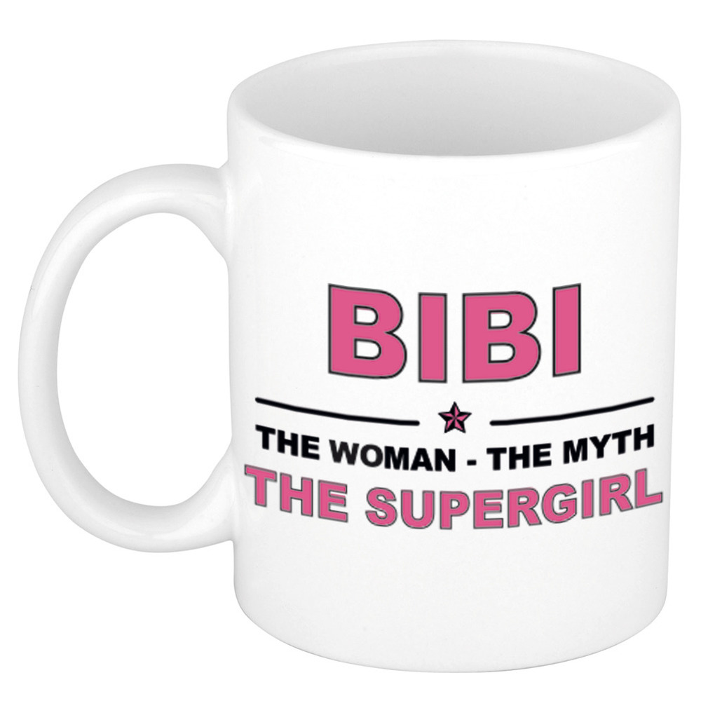 Bibi The woman, The myth the supergirl cadeau koffie mok-thee beker 300 ml