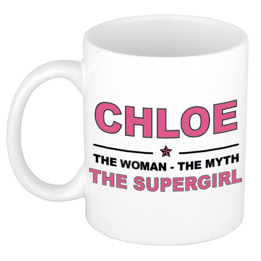 Chloe The woman, The myth the supergirl cadeau koffie mok-thee beker 300 ml