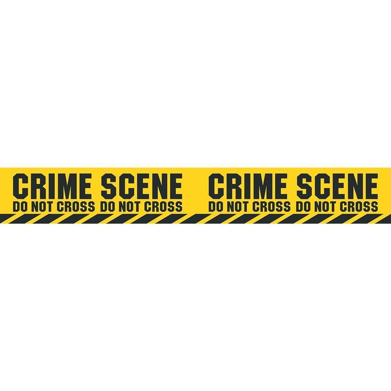 Crime Scene politie afzetlint-markeerlint 6 meter