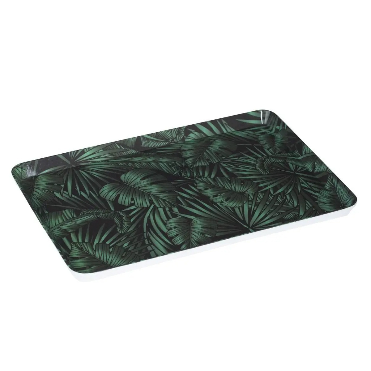 Dienblad-serveerblad rechthoekig Jungle 45 x 30 cm donker groen
