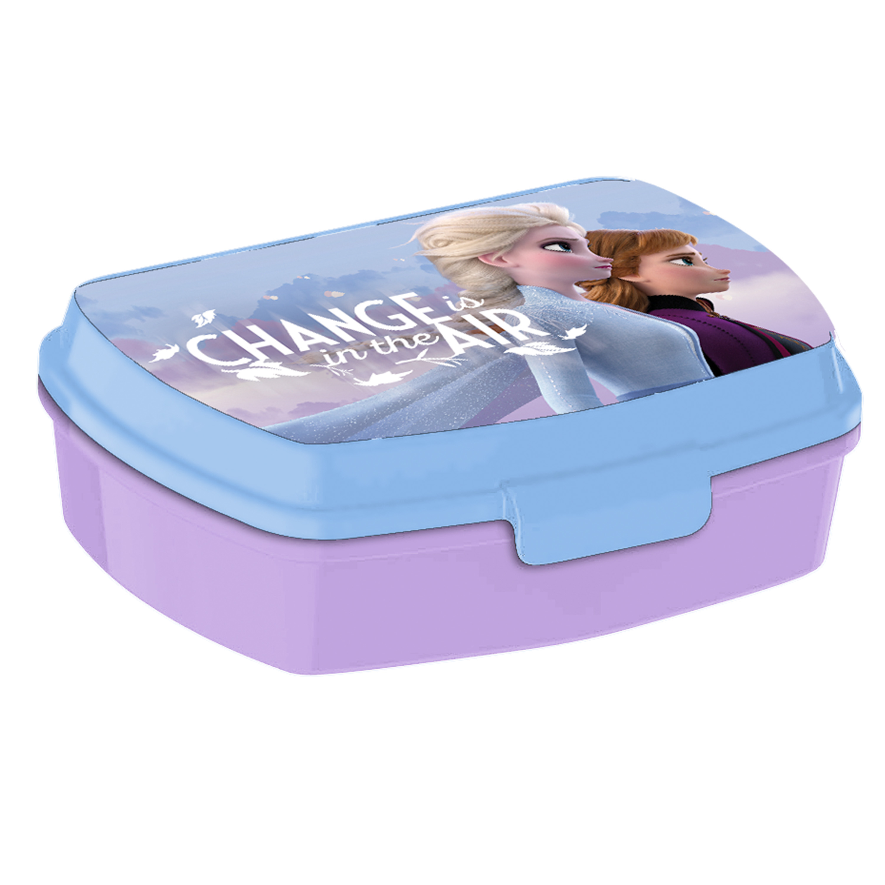 Disney Frozen broodtrommel-lunchbox voor kinderen lila kunststof 20 x 10 cm