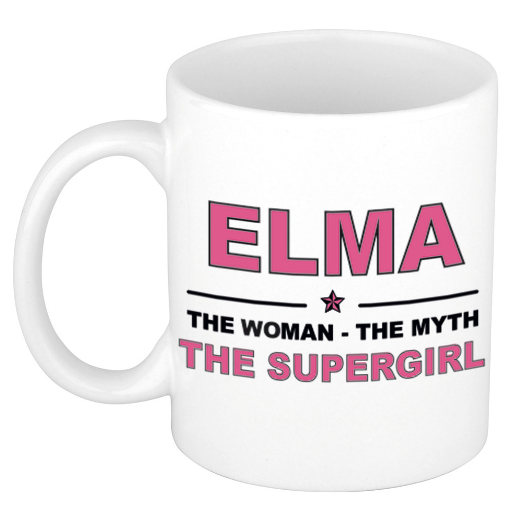 Elma The woman, The myth the supergirl cadeau koffie mok-thee beker 300 ml