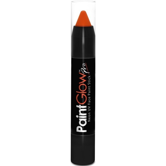 Face paint stick neon oranje UV-blacklight 3,5 gram schmink-make-up stift-potlood