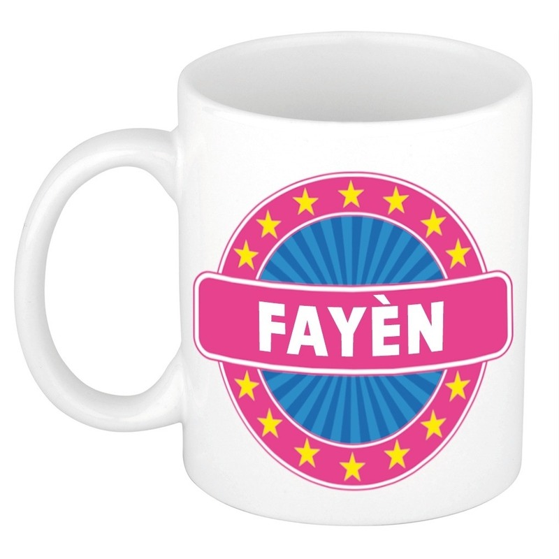 Fayen naam koffie mok-beker 300 ml