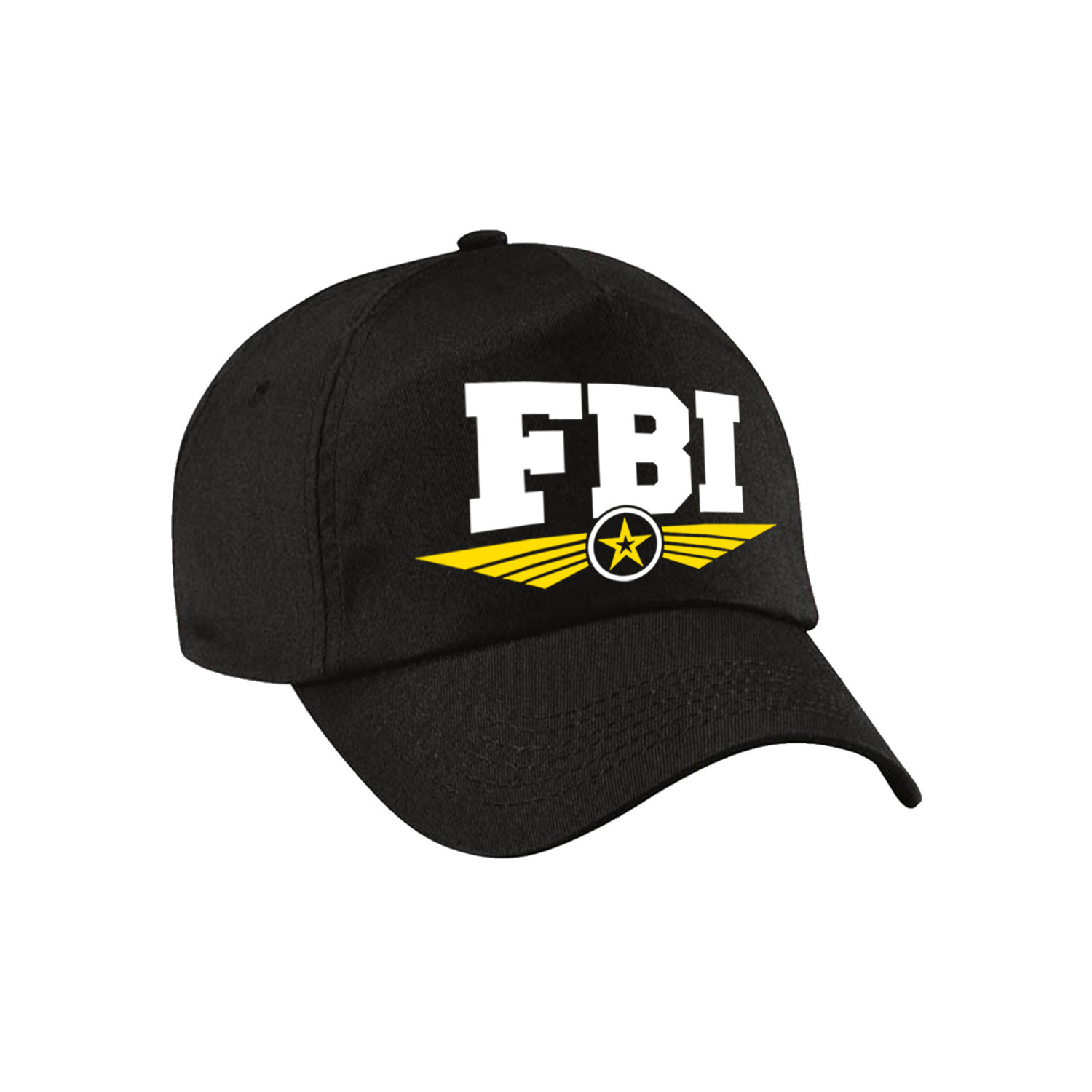 FBI agent tekst pet-baseball cap zwart voor kinderen