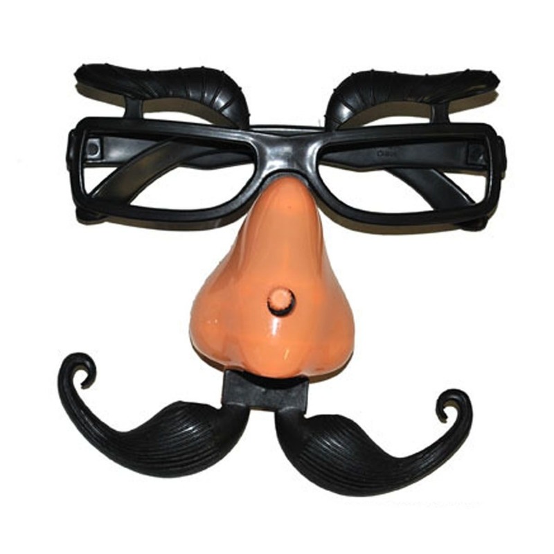 Fopneus-Fun bril met neus en wenkbrauwen