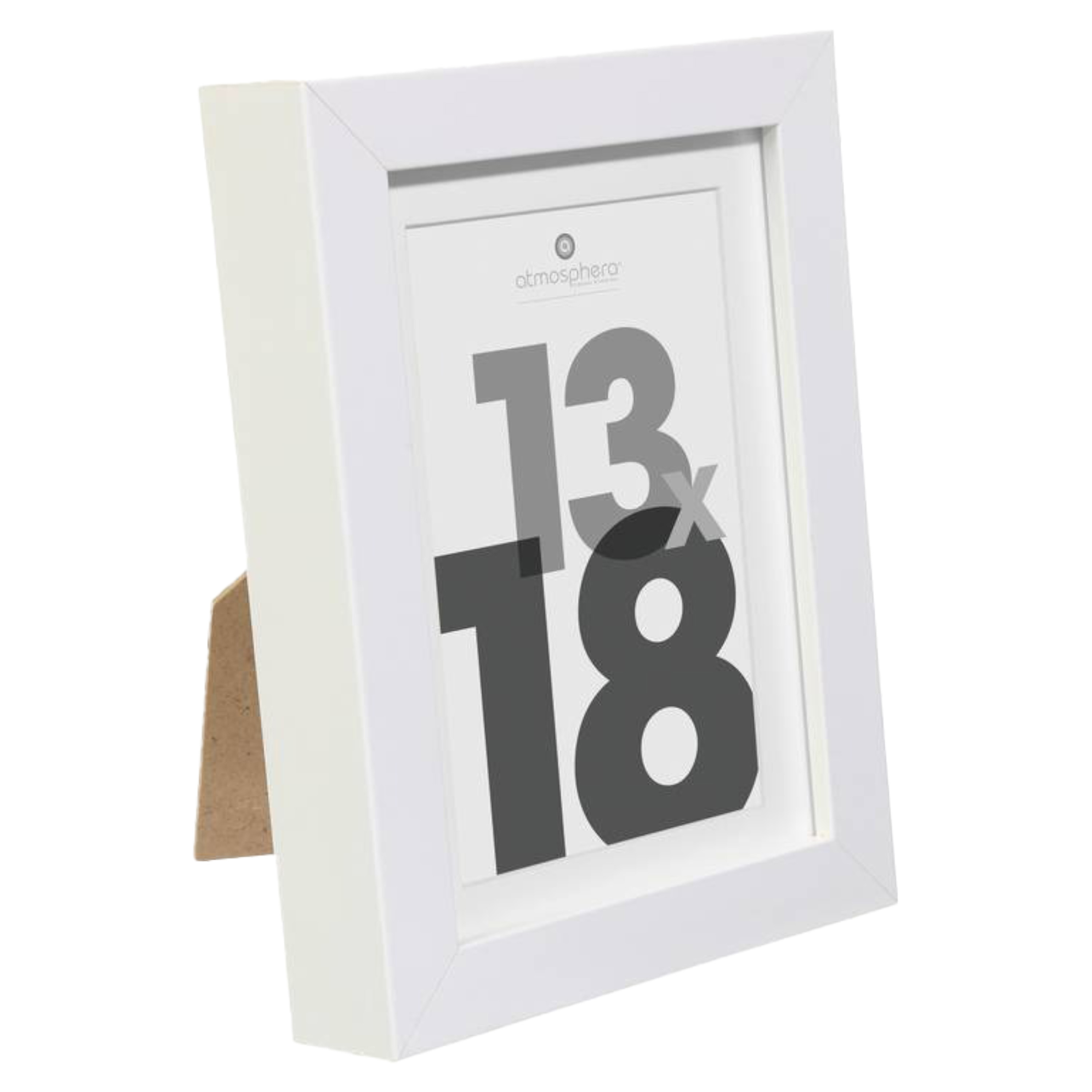 Fotolijstje voor een foto van 13 x 18 cm wit foto frame Eva modern-strak ontwerp