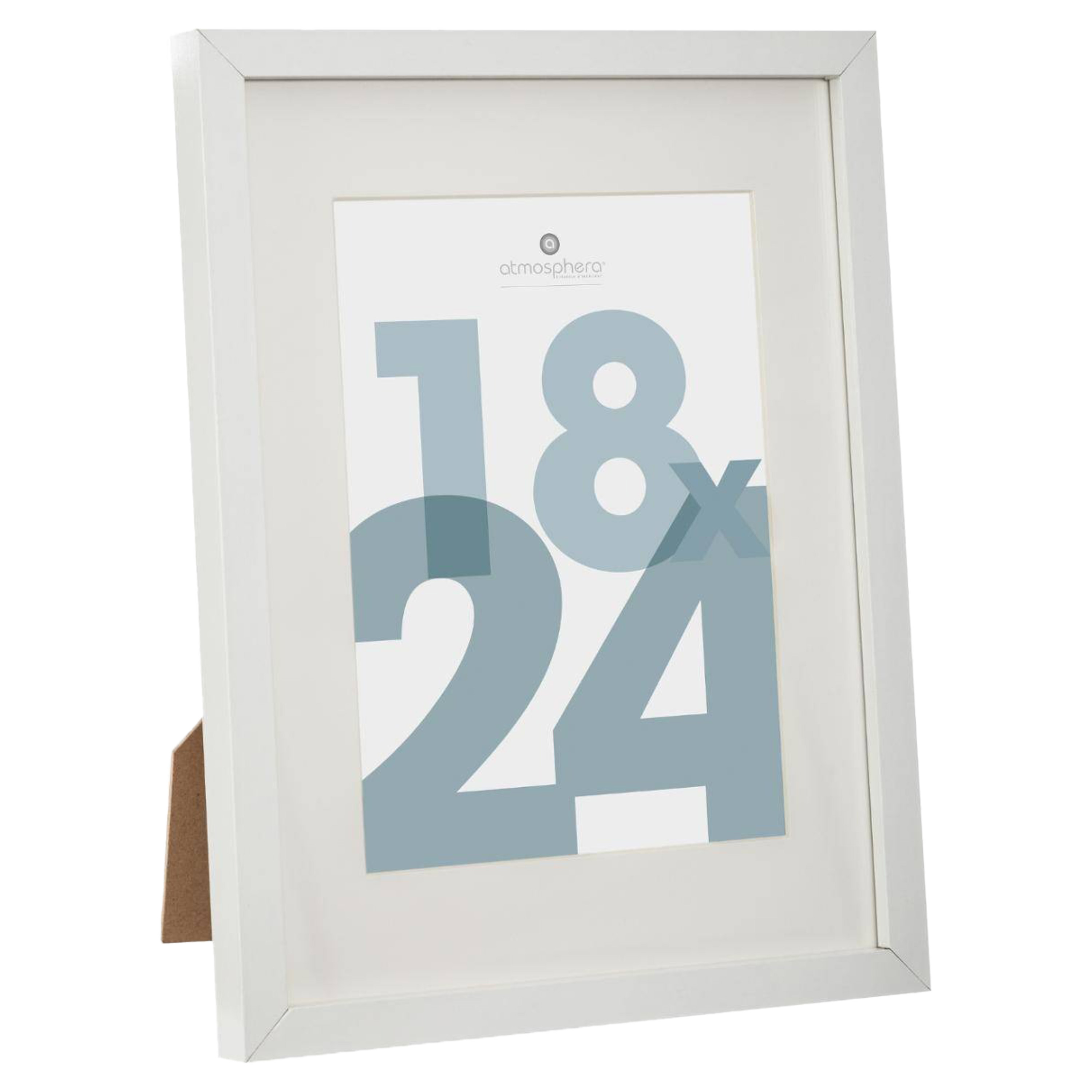 Fotolijstje voor een foto van 18 x 24 cm wit foto frame Manu modern-strak ontwerp