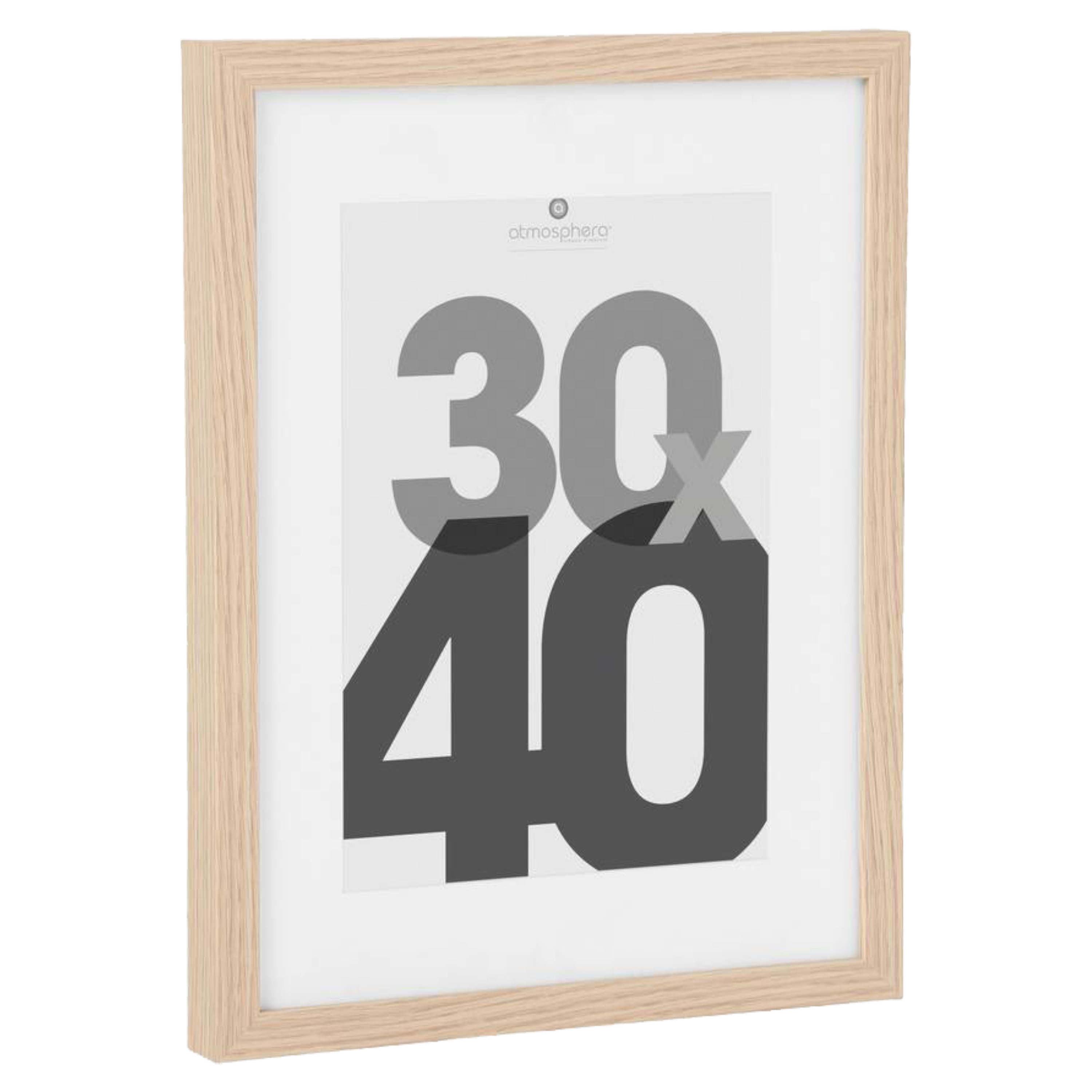 Fotolijstje voor een foto van 30 x 40 cm naturel foto frame Eva modern-strak ontwerp