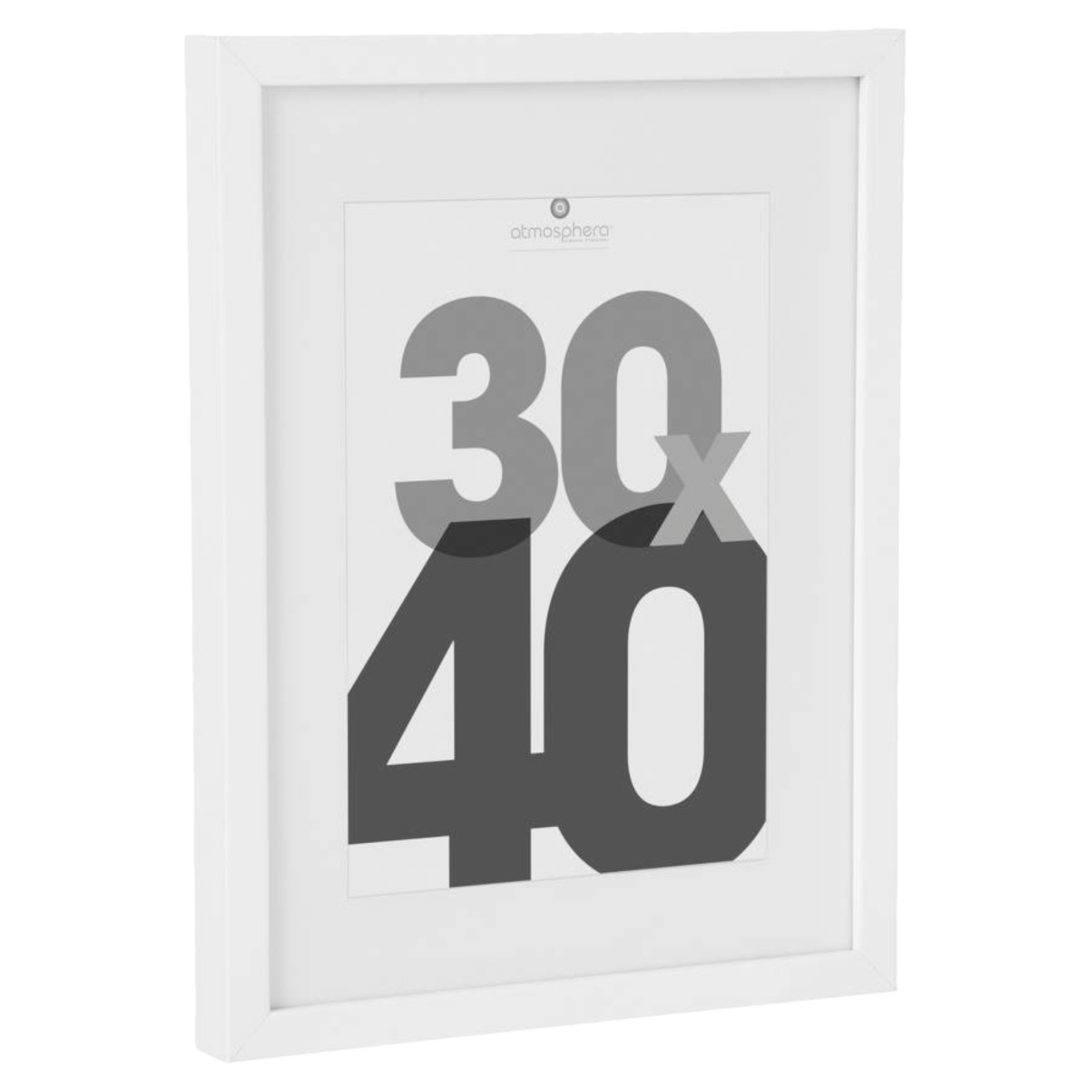 Fotolijstje voor een foto van 30 x 40 cm wit foto frame Eva modern-strak ontwerp