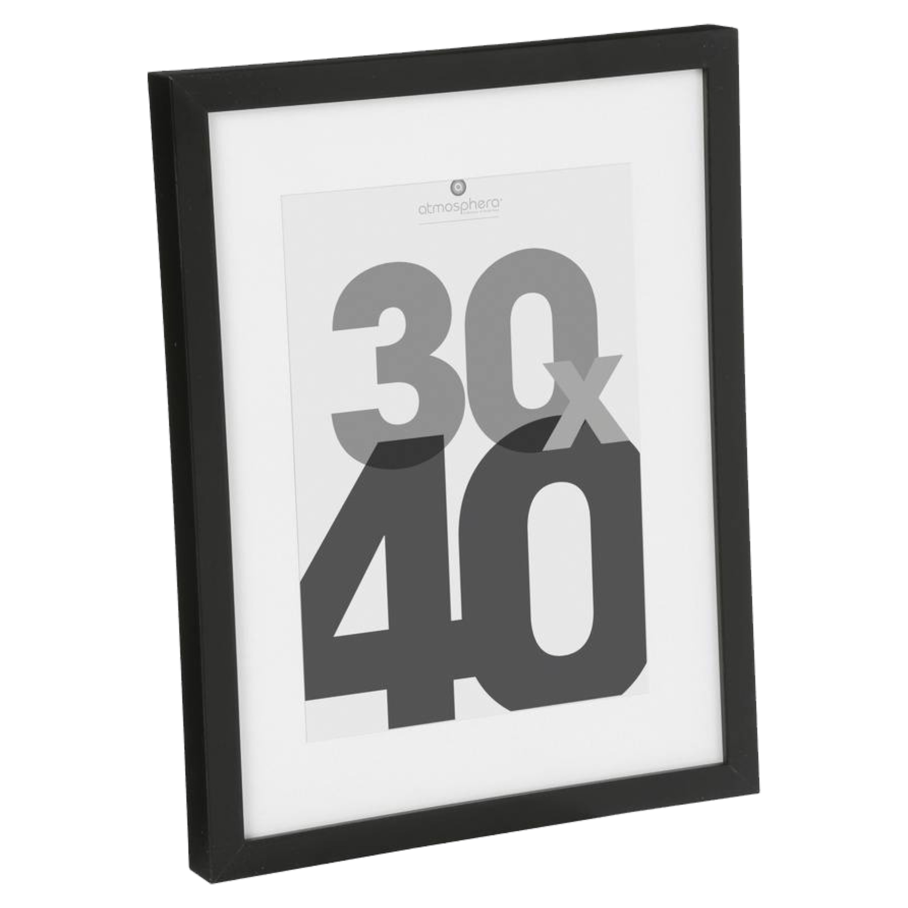 Fotolijstje voor een foto van 30 x 40 cm zwart foto frame Eva modern-strak ontwerp