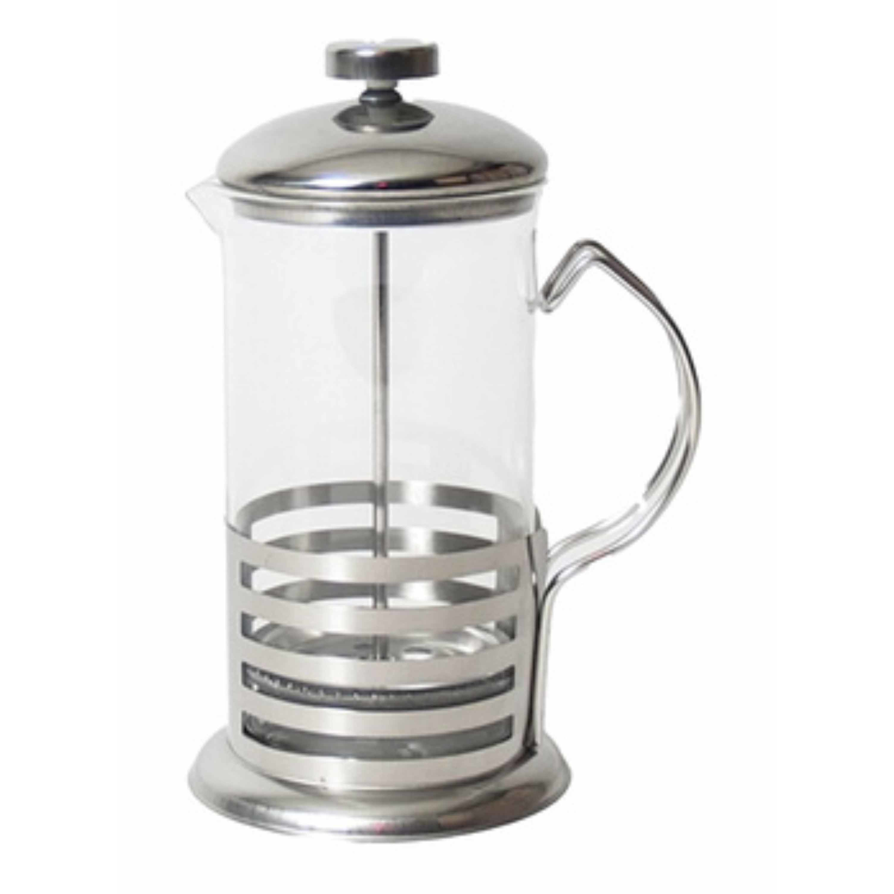 French press koffie-thee maker- cafetiere glas-RVS 800 ml