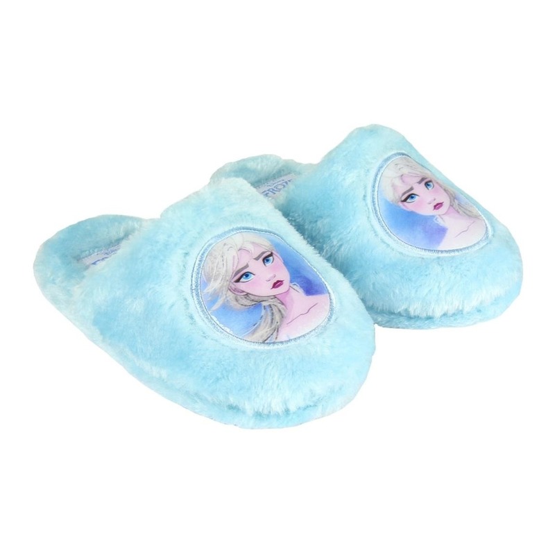 Frozen instap sloffen-pantoffels Elsa lichtblauw voor meisjes