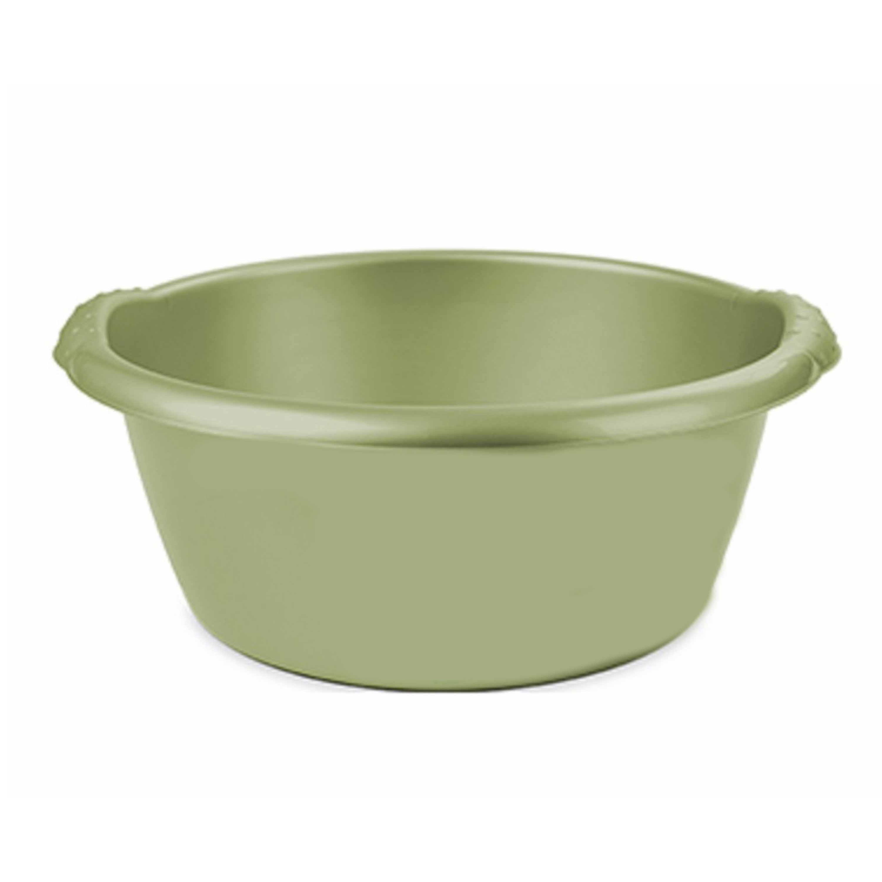 Groene afwasbak-afwasteil rond 15 liter 42 cm