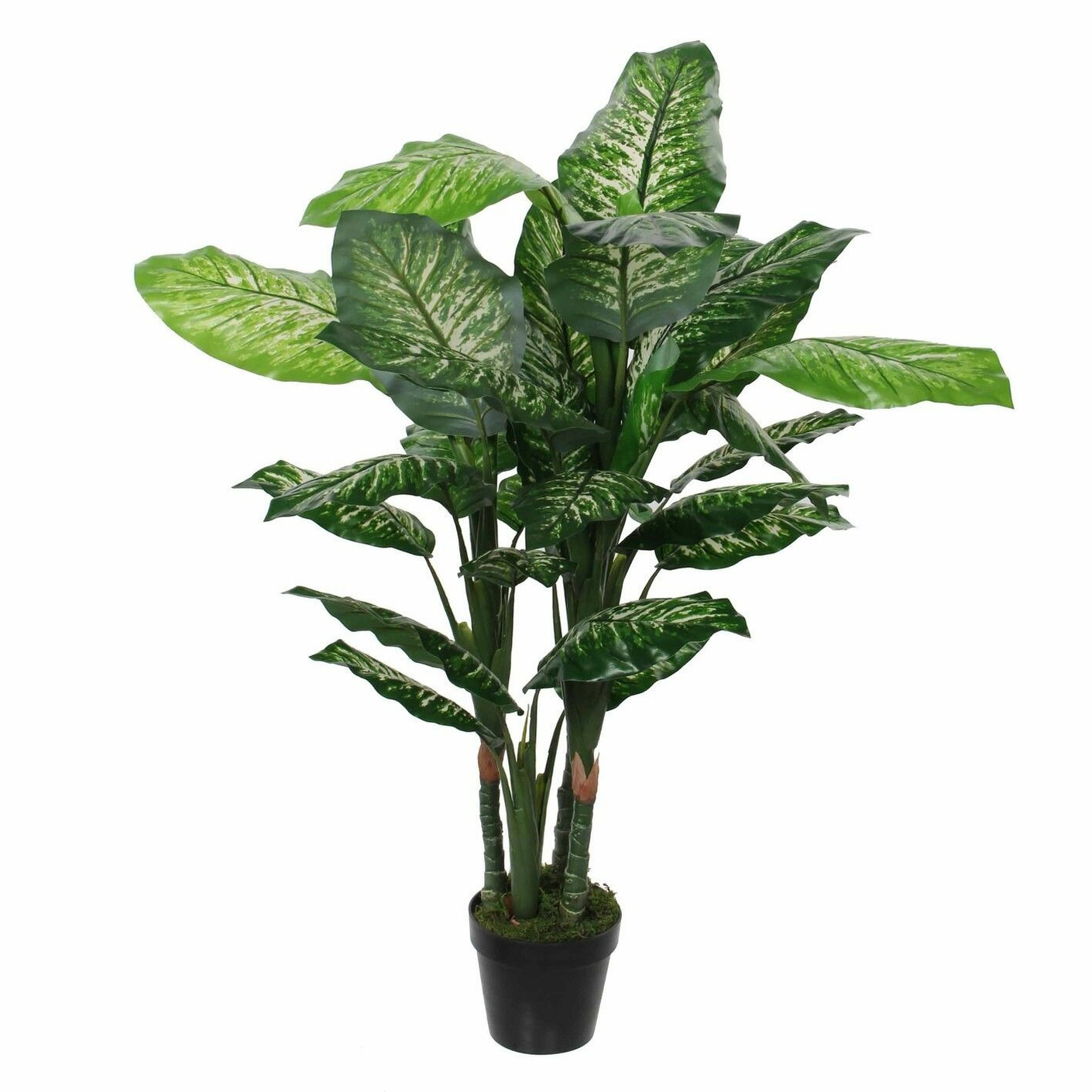Groene Dieffenbachia kunstplant 120 cm in pot