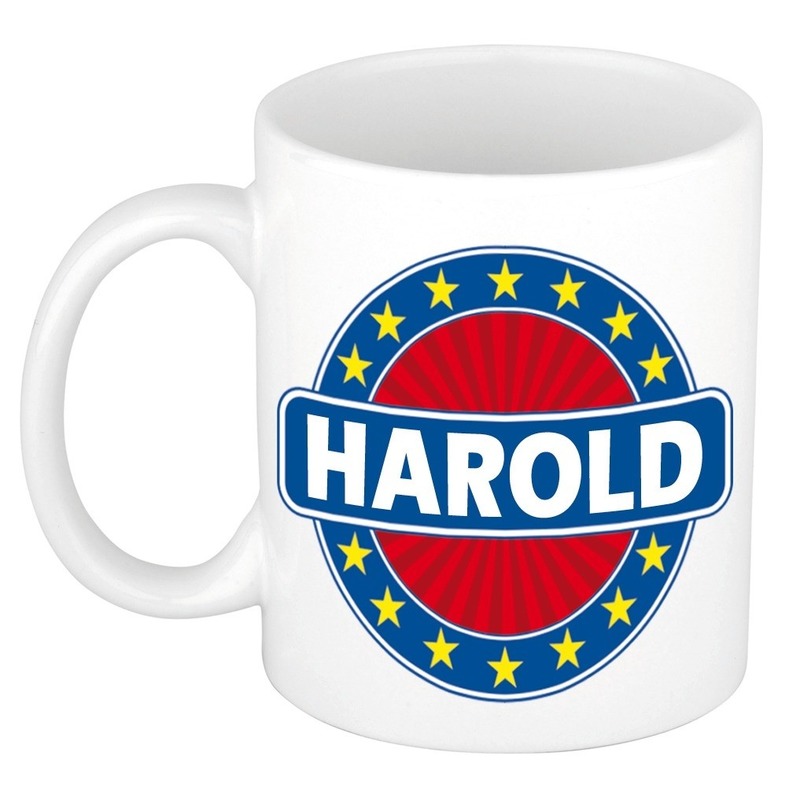 Harold naam koffie mok-beker 300 ml