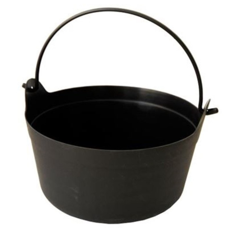 Heksenketel-kookpot zwart 12 x 25 cm