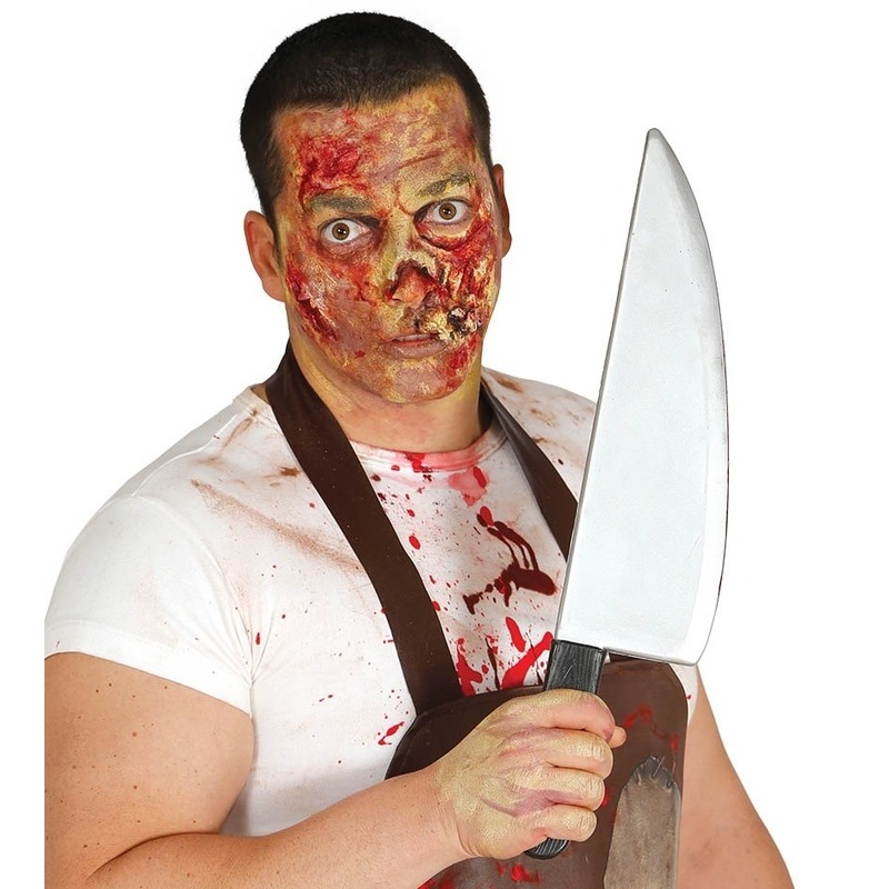 Horror slagersmes-vleesmes Halloween verkleed accessoire 43 cm