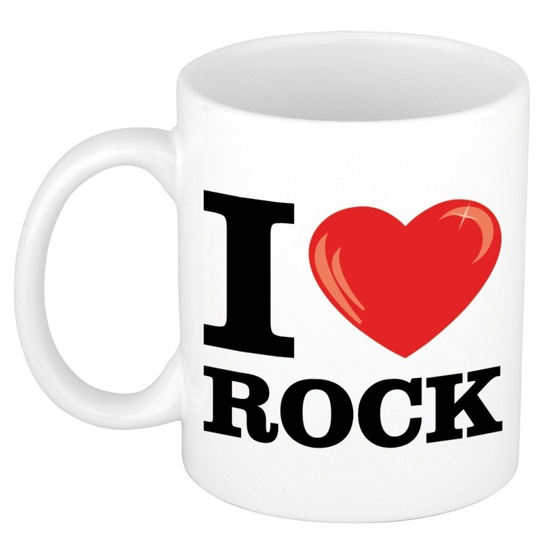 I Love Rock beker- mok 300 ml