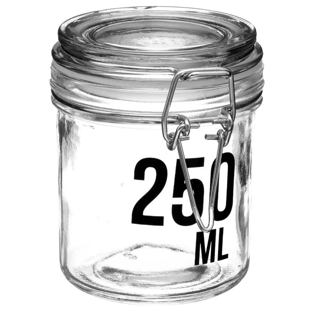 Inmaakpot-voorraadpot 0,25L glas met beugelsluiting