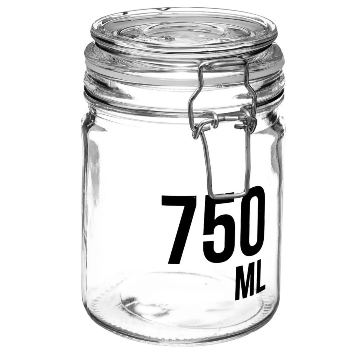 Inmaakpot-voorraadpot 0,75L glas met beugelsluiting