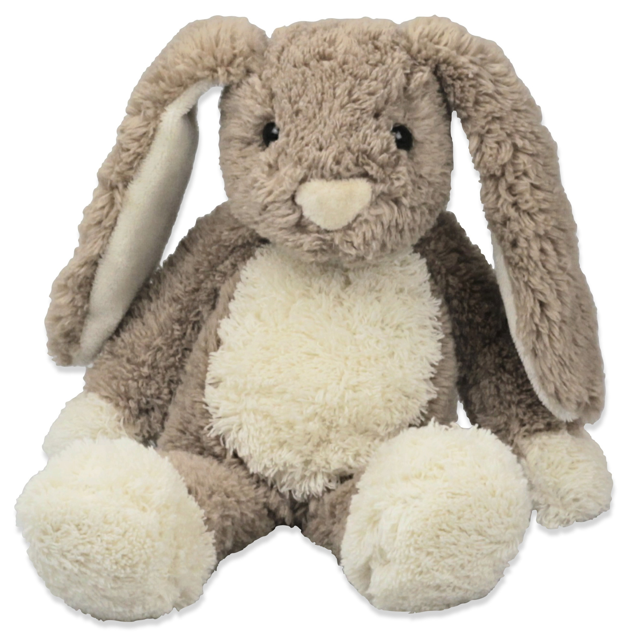 Inware pluche konijn-haas knuffeldier bruin zittend 17 cm