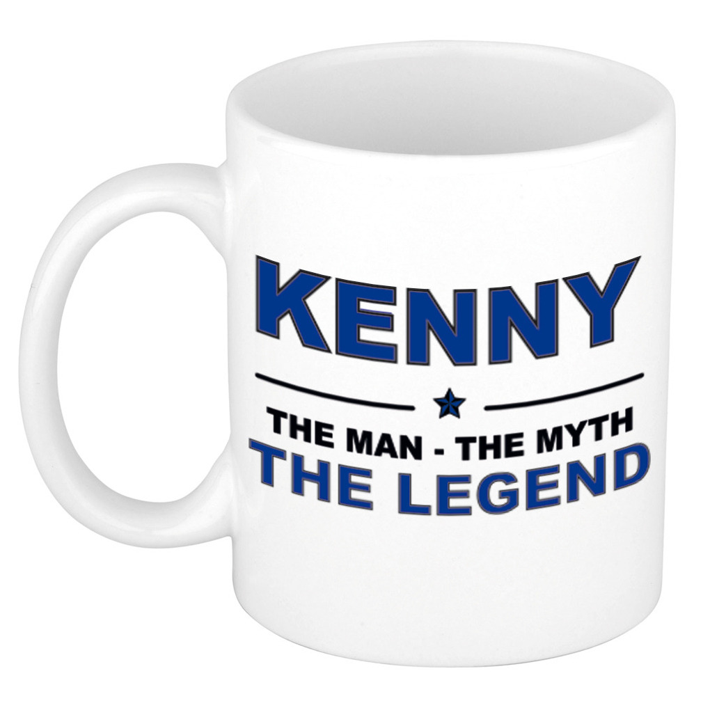 Kenny The man, The myth the legend cadeau koffie mok - thee beker 300 ml
