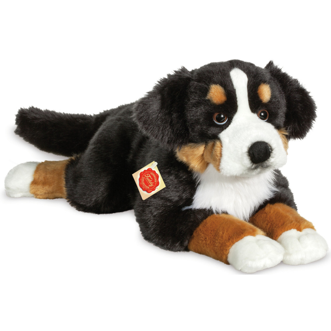 Knuffeldier hond Berner Sennen zachte pluche stof premium knuffels multi kleuren 60 cm