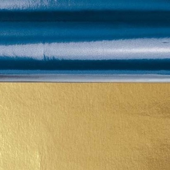 Knutsel folie blauw-goud 50 x 80 cm
