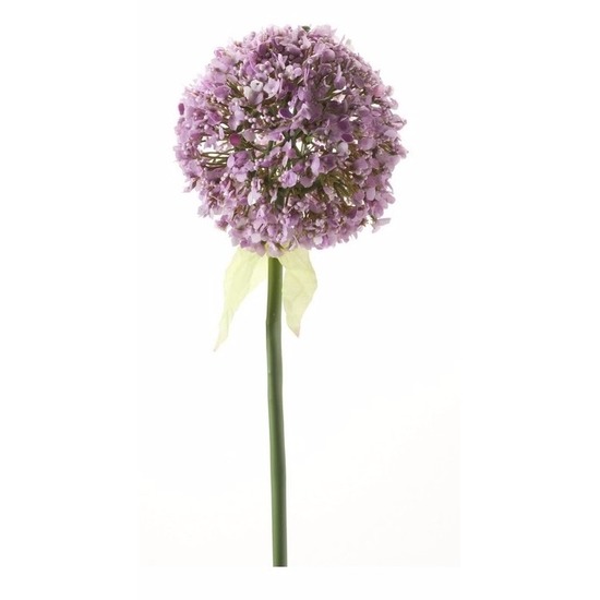 Kunstbloem Sierui-Allium lila paars steel van 70 cm