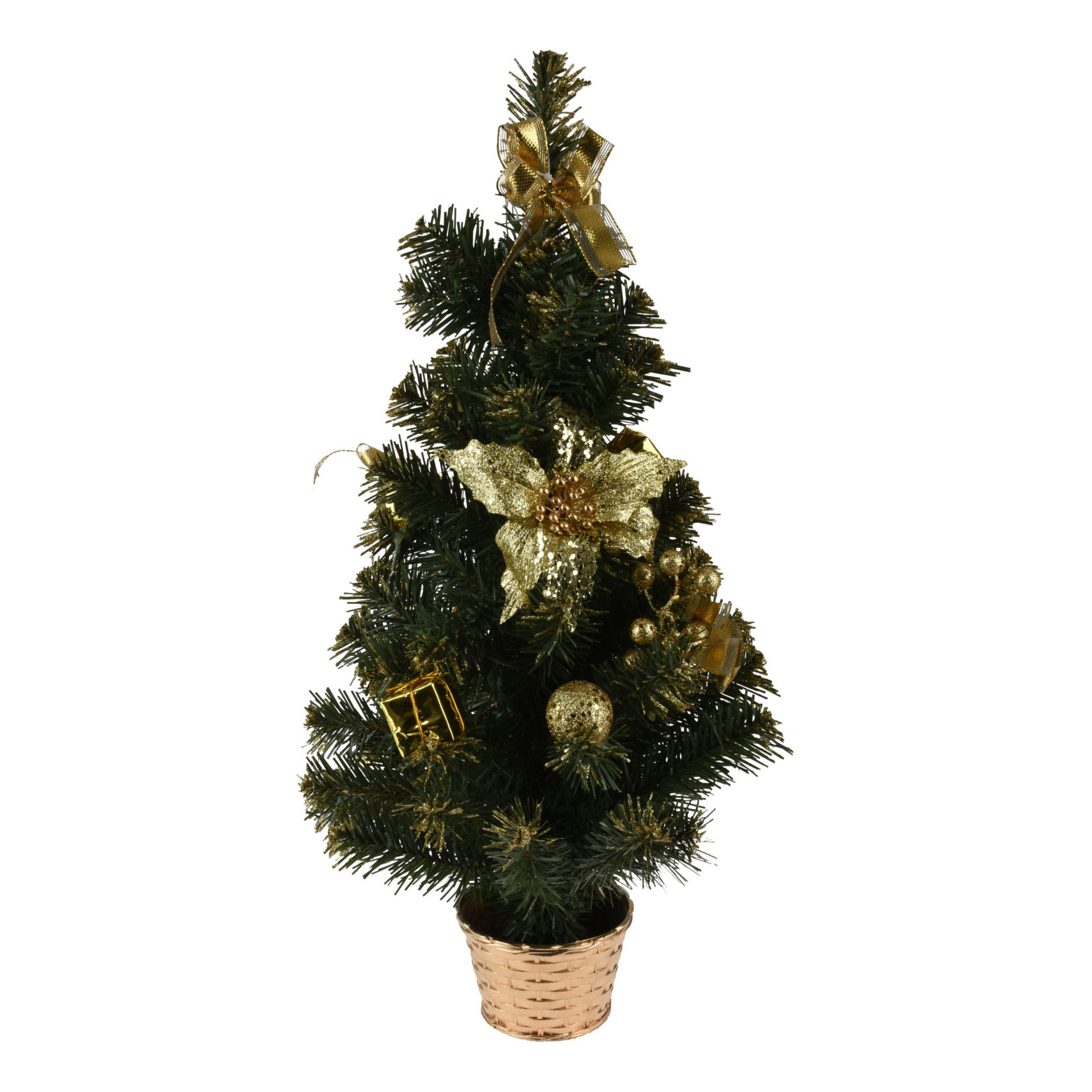 Kunstboom-kunst kerstboom met kerstversiering 60 cm