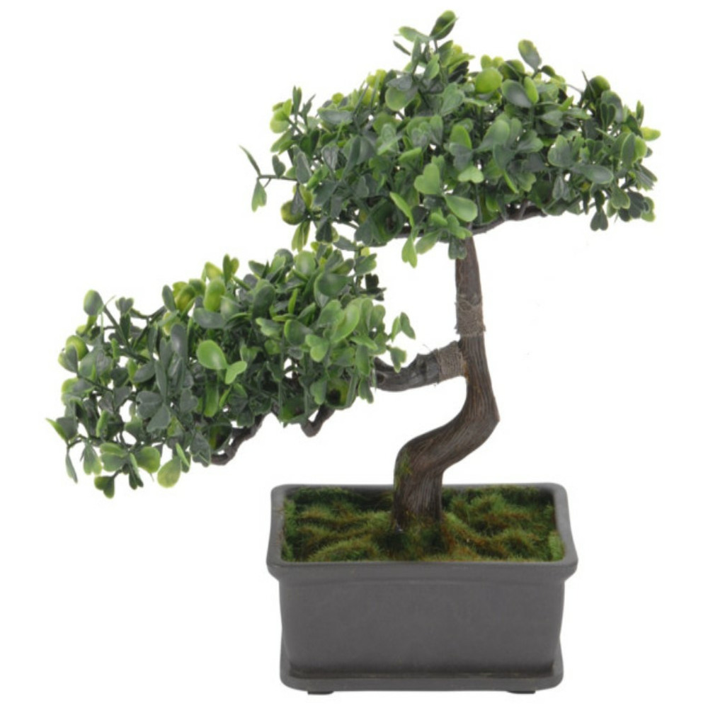 Kunstplant bonsai boompje in pot Japans decoratie 27 cm Groene blaadjes