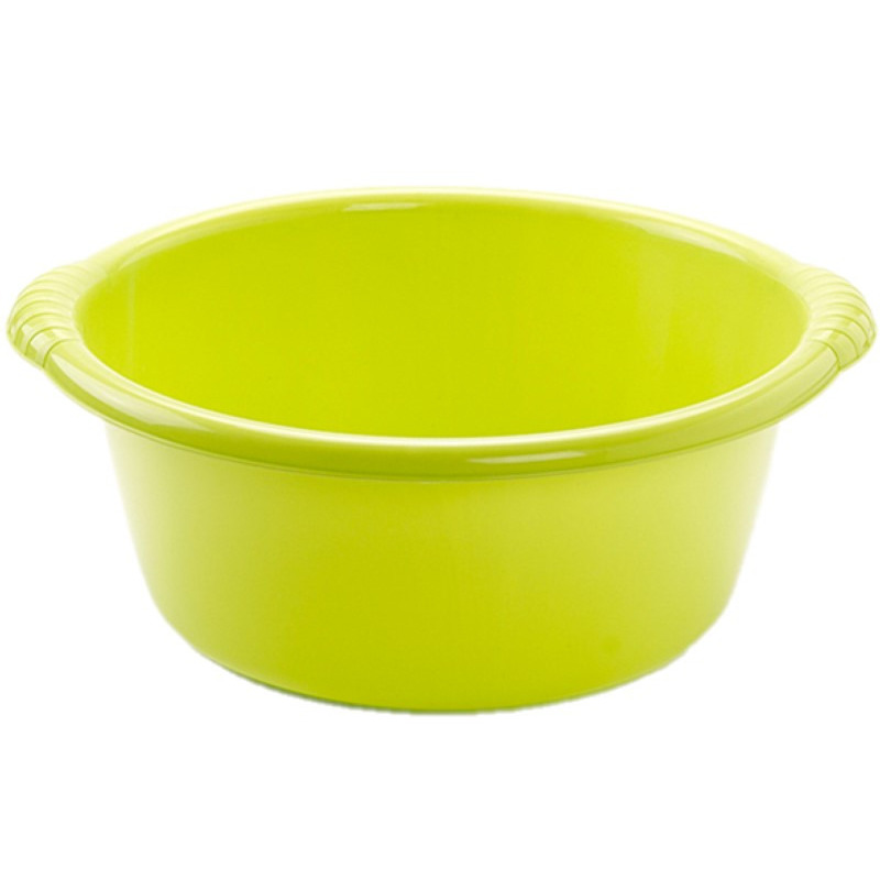 Kunststof teiltje-afwasbak rond 15 liter groen