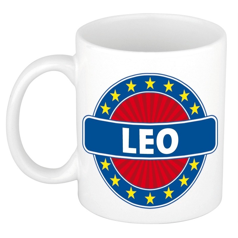 Leo naam koffie mok-beker 300 ml